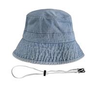 Cappello Da Pescatore In Denim 1 Pezzo, Dotato Di Corda Antivento Da 1 Pezzo, Cappello Da Pescatore Casual, Cappello Da Pescatore Semplice E Alla Moda, Accessori Di Abbigliamento