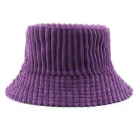Cappello Da Pescatore In Velluto A Coste Uomo Donna Cappelli Da Pescatore Caldi E Alla Moda Invernali Hat Da Sole A Tesa Larga Per Lavoro E Appuntamenti Cap Streetwear(Purple)