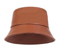 Cappello da pescatore invernale caldo antivento in pelle artificiale Uomo Donna Berretto marea selvaggio Cappellino Per Uomo e Donna(Khaki)