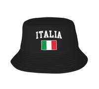 Cappello da Pescatore Italia Italy Italian Flag Bucket Hat Classico Cappelli alla Pescatora Pieghevole Cappellopescatore per attività All'Aperto Viaggi Campeggio