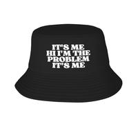 Cappello da Pescatore It's Me Hi I'm The Problem It's Me Cappello A Secchiello Tendenza Cappelli da Pescatore Pieghevole Bucket Hat per Shopping Spiaggia Escursionismo
