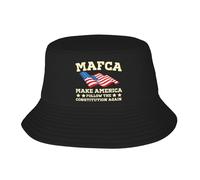 Cappello da Pescatore Make America Follow The Constitution Again Bucket Hat Tendenza Cappello A Secchiello Traspirante Buckethat per Escursionismo Vacanze Spiaggia
