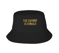 Cappello da Pescatore,Moda Bucket Hat The Future is Female Fesm Gold Unisex Estate Cappello per Viaggi Trekking All'aperto