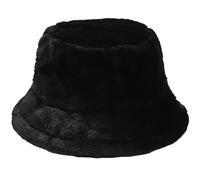 Cappello da Pescatore Peloso Donna Invernali Cappello da Pescatore in Pelliccia Sintetica per Donne e Uomini Invernale in Finto Pelo di Montone Caldo (Nero)