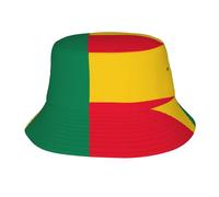 Cappello da pescatore per adulti, estivo, da viaggio, spiaggia, cappello da pescatore, bandiera del Benin, cappello da pesca dal sole, per uomini, donne, adolescenti, nero