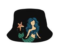 Cappello da Pescatore Pesce Bella Stella Pieghevole Cappello da Secchio Unisex Bucket Hat per Summer Golf Escursionismo