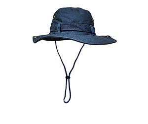 Cappello da pescatore pieghevole per uomo e donna, cappello di protezione solare UPF 50 a tesa larga, impermeabile per estate, air-free, caccia, campeggio safari, blu, Taglia unica