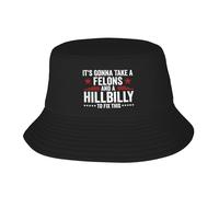 Cappello da Pescatore Pro47 It's Gonna Take A Felons And A Hillbilly To Fix This Cappello A Secchiello Protezione Buckethat Tendenza Cappelli A Secchiello per Shopping Spiaggia Campeggio