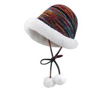 Cappello da pescatore protettivo per le orecchie per donna invernale lavorato a maglia cappello da pescatore InsStyle copricapo causale cappello da viaggio femminile scalda testa accessori invernali