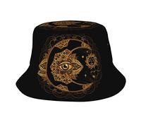 Cappello da Pescatore Simbolo Magico Boemo per Donna Uomo, Cappello da Pescatore Ripiegabile alla Moda per Viaggi Vacanze al Mare