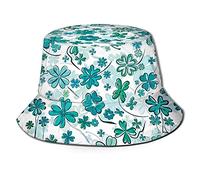 Cappello da Pescatore Trifoglio Verde di San Patrizio Classico Cappello da Secchio Impermeabile Cappellino per Pesca Sport Caccia