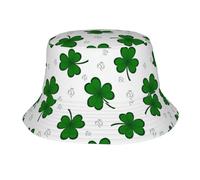 Cappello da Pescatore Trifoglio Verde per Il Giorno di San Patrizio Trendy Cappello da Secchio Protezione del Sole Cappellino per Summer Calcio Pesca