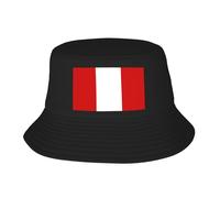 Cappello Da Pescatore Unisex Con Tesa Larga Berretto Da Sole Upf50+ Cappello Estivo Da Spiaggia Per Donne Uomini Pesca Viaggi Vocazione Berretto Da Pescatore Pieghevole Con Stampa Bandiera Del Perù