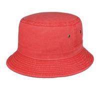Cappello da Pescatore Washed Bucket by Lipodo rosso M (57-58 cm)