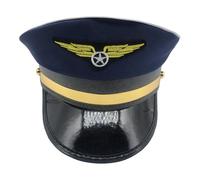 Cappello da pilota di linea, cappello aereo - cappello costume aereo, cappello da marinaio, cappello da pilota per festa a tema aereo, cappello costume aereo, cappello da marinaio, berretto