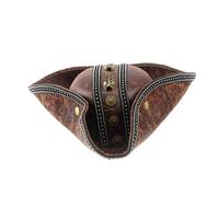 Cappello da pirata a tricorno per feste in maschera, accessori per costumi