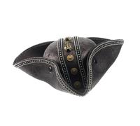 Cappello da pirata a tricorno per feste in maschera, accessori per costumi