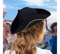 Cappello da pirata decorativo per adulti, uomini/donne per spettacoli teatrali e