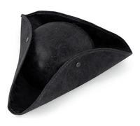 Cappello da pirata per Halloween, unisex, in pelle invecchiata, marrone, stile coloniale, tricorno, per adulti, per feste, travestimenti, costume medievale, accessorio per festival a tema cosplay