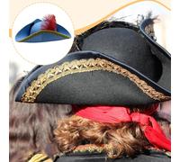 Cappello da pirata per spettacoli teatrali multiuso, festa di compleanno in