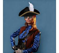 Cappello da pirata per spettacoli teatrali multiuso, festa di compleanno in