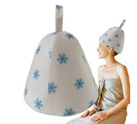 Cappello da sauna, cappello da sauna per le donne | ispessito il capestro per la doccia | Comodo cappello da sauna in feltro isolamento termico per donne uomini bagno turco doccia