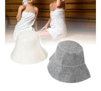 Cappello da Sauna da Donna Cappello da Sauna da Uomo Cappello in Lana per la Cura dei Capelli Cappello da Sauna Finlandese Cappello in Feltro Cappello da Sauna Unisex Cappello a