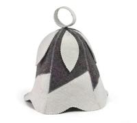 Cappello da sauna da uomo seguendo il linguaggio visivo pilota e realizzato al 100% in feltro per supporto termico e fisico (E)