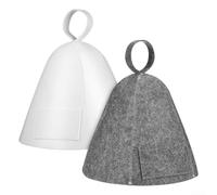Cappello da sauna in feltro, resistente al calore, per bagno turco e bagno, supporta la circolazione dell'aria mentre assorbe il sudore (A)
