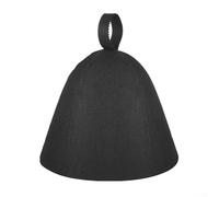 Cappello da sauna per uomini e donne con materiale in feltro per fornire protezione dal calore e comfort durante l'uso della sauna (nero)