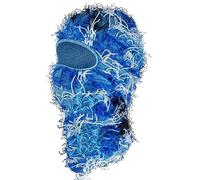 Cappello da sci uomo in maglia di poliestere con copertura integrale e mimetico