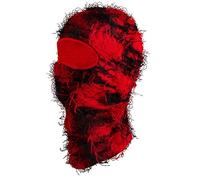 Cappello da sci uomo in maglia di poliestere con copertura integrale e mimetico