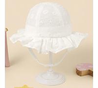 Cappello da secchio per bambini unisex, cappello di protezione solare per ragazzi e ragazze, adatto alle quattro stagioni, bordo morbido con bordo floreale e ventilato per il massimo comfort. Con cint