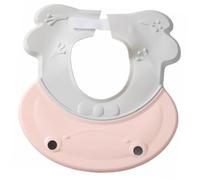 Cappello da Shampoo per Ragazzo Ragazza Protezione Orecchie | Rosa, Design Regolabile Visiera a Curvatura Inversa, PP e Tpe, per Doccia e Bagno