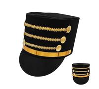Cappello da soldato giocattolo - Accessorio per costume da banda, schiaccianoci, copricapo da parata, accessorio per uniforme da esibizione, copricapo per cosplay per adulti, berretto per