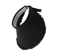 Cappello da Sole a Tesa Larga, alla, Protezione UV, Regolabile, per Esterni, Morbida, Traspirante, assorbe Il Sudore, da Donna, Colore Nero