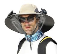 Cappello Da Sole A Tesa Larga - Da Per Esterni Con Ventilatore Solare, CappellDi Raffreddamento Con Ricarica USB, Da Ombrellone Da Trekking UPF50+, Cappello Da Viaggio Da Gia
