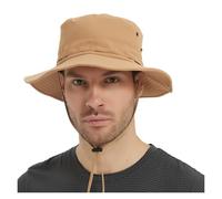 Cappello da sole a tesa larga da uomo - Protezione UPF 50+, cappello da pescatore impermeabile for pesca, escursionismo, campeggio, nylon e rete traspiranti