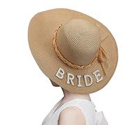 Cappello da sole alla moda accessorio a tesa larga in spiaggia vacanza cappello da sposa per addio al nubilato festa di fidanzamento doccia cappelli regalo donna matrimonio sposa addio al nubilato