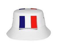 Cappello da Sole alla Moda con Stampa della Bandiera Francese per Uomo e Donna, Ideale per L'Estate, la Spiaggia, la Pesca, Le Escursioni e i Safari.