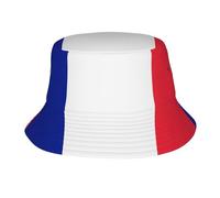 Cappello da Sole alla Moda con Stampa della Bandiera Francese per Uomo e Donna, Ideale per L'Estate, la Spiaggia, la Pesca, Le Escursioni e i Safari.