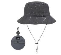 Cappello da sole Bob estivo unisex impermeabile, cappello a secchiello pieghevole anti uv uomo con coulisse per spiaggia e arrampicata escursionismo viaggio pesca e attività