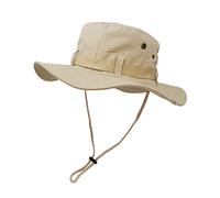 Cappello da Sole Boonie UltraKey per Esterni, Classico Stile Esercito Americano a Doppio Strato Cachi, Protezione Solare a Tesa Larga, Regolabile, Unisex Adulto