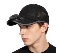 Cappello da sole con ventilatore, ricaricabile tramite USB, a tre velocità, cappello da sole con ventola ad energia solare, per estate, spiaggia, viaggi, giardino, scuola, ciclismo, mamma, fidanzata