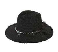 Cappello da sole da donna 2026, cappello da sole per le vacanze estive, stile casual, stile panama, cappello da bowler all'ombra, cappello estivo, Nero , Taglia unica