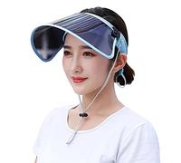 Cappello da sole da donna, a tesa larga, con protezione UV UPF 50,protezione da ciclismo, cappello da baseball regolabile a tesa larga, cappello da sole vuoto, per spiaggia, viaggi, escursionismo