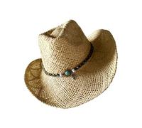 Cappello da sole da spiaggia per vacanze 9 cm, tesa estesa, realizzato a mano, comodo da indossare, essenziale, a tesa larga, da sole, Beige, Taglia unica