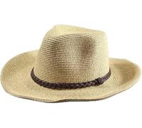 Cappello da Sole da Uomo Cappello di Paglia da Uomo A Tesa Larga Berretto Pieghevole da Spiaggia Big Bone Men Plus Size Cappello Fedora, Mixed Beige, 7 1/4-7 3/8