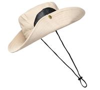 Cappello da sole in nylon ad asciugatura rapida per adulti, cappello da pesca a tesa larga, cinturino regolabile per il mento, traspirante