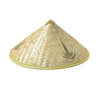 Cappello da sole orientale cinese, realizzato a mano, in paglia di riso, turismo, per agricoltori, pesca, giallo, asiatico, fatto a mano, cappello da campanile (beige1, taglia unica)
